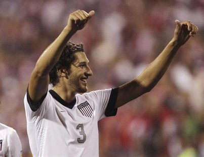 United States' Omar Gonzalez celebrates their 2-0 victory over Mexico in their FIFA World Cup qualifying soccer match in Columbus, Ohio Sept United States' Omar Gonzalez celebrates their 2-0 victory over Mexico in their FIFA World Cup qualifying soccer match in Columbus, Ohio Sept