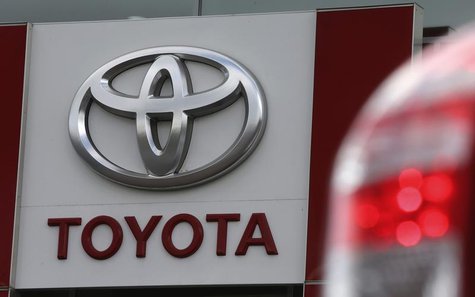 A sign with a logo is on display at a Toyota car sales and showroom in St. Petersburg, September 18, 2013. REUTERS/Alexander Demianchuk A sign with a logo is on display at a Toyota car sales and showroom in St. Petersburg, September 18, 2013. REUTERS/Alexander Demianchuk