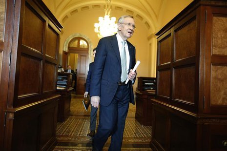 U.S. Senate Majority Leader Harry Reid (D-NV) returns to his office after speaking on the Senate floor at the U.S. Capitol in Washington Oct U.S. Senate Majority Leader Harry Reid (D-NV) returns to his office after speaking on the Senate floor at the U.S. Capitol in Washington Oct