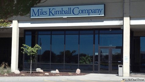 The entrance to Miles Kimball's offices in Oshkosh is seen, Oct. 8, 2013. (Photo by: FOX 11). The entrance to Miles Kimball's offices in Oshkosh is seen, Oct. 8, 2013. (Photo by: FOX 11).