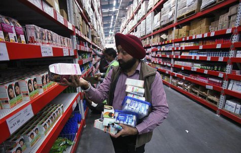 A customer shops at a Best Price Modern Wholesale store, a joint venture of Wal-Mart Stores Inc and Bharti Enterprises, at Zirakpur in the n A customer shops at a Best Price Modern Wholesale store, a joint venture of Wal-Mart Stores Inc and Bharti Enterprises, at Zirakpur in the n