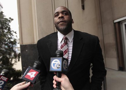 Former Detroit Mayor Kwame Kilpatrick leaves the U.S. District Court after he was convicted on federal racketeering and other charges in Det Former Detroit Mayor Kwame Kilpatrick leaves the U.S. District Court after he was convicted on federal racketeering and other charges in Det