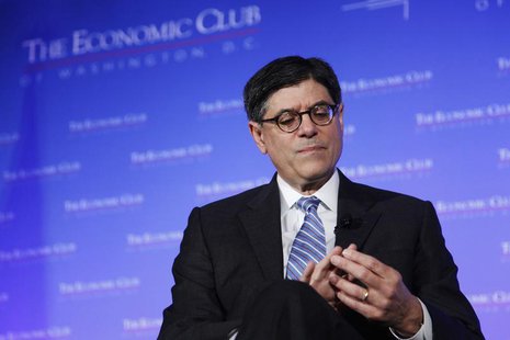 U.S. Treasury Secretary Jack Lew listens to a question from a moderator as he addresses the Economic Club of Washington D.C., in Washington, U.S. Treasury Secretary Jack Lew listens to a question from a moderator as he addresses the Economic Club of Washington D.C., in Washington,