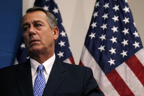 U.S. House Speaker John Boehner (R-OH) is pictured following a House Republican party meeting on Capitol Hill in Washington, October 8, 2013 U.S. House Speaker John Boehner (R-OH) is pictured following a House Republican party meeting on Capitol Hill in Washington, October 8, 2013