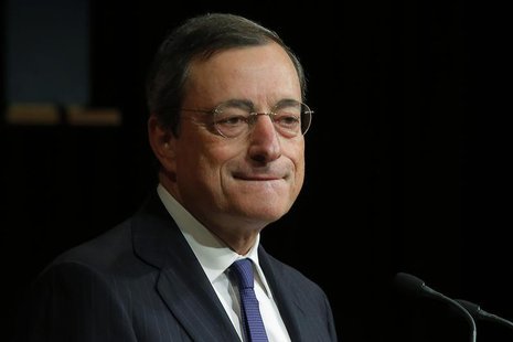 Mario Draghi, president of the European Central Bank, listens to a question from student in the audience following a speech at the John F. K Mario Draghi, president of the European Central Bank, listens to a question from student in the audience following a speech at the John F. K