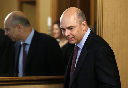 Russian Finance Minister Anton Siluanov takes part in the Reuters Investment Summit in Moscow September 24, 2013. REUTERS/Grigory Dukor Russian Finance Minister Anton Siluanov takes part in the Reuters Investment Summit in Moscow September 24, 2013. REUTERS/Grigory Dukor