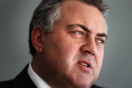 Australia's opposition treasury spokesman Joe Hockey answers questions during a Reuters' interview at his electorate office in North Sydney, Australia's opposition treasury spokesman Joe Hockey answers questions during a Reuters' interview at his electorate office in North Sydney,