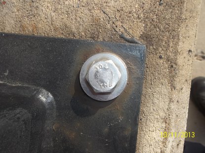 This is the type of stainless steel bolt being stolen from Wausau bridge pedestrian rails. Photo: Wausau Police This is the type of stainless steel bolt being stolen from Wausau bridge pedestrian rails. Photo: Wausau Police