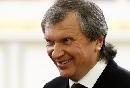 Rosneft President and Chairman of the Management Board Igor Sechin smiles before a signing ceremony after talks with the Chinese delegation Rosneft President and Chairman of the Management Board Igor Sechin smiles before a signing ceremony after talks with the Chinese delegation