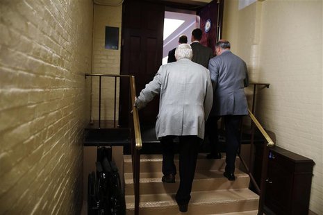 U.S. House Republicans arrive for a closed-door caucus meeting to discuss the current U.S. government shutdown at the U.S. Capitol in Washin U.S. House Republicans arrive for a closed-door caucus meeting to discuss the current U.S. government shutdown at the U.S. Capitol in Washin
