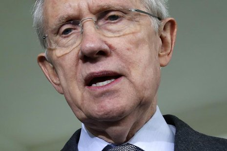 U.S. Senate Majority Leader Harry Reid (D-NV) addresses reporters after meeting with President Barack Obama at the White House in Washington U.S. Senate Majority Leader Harry Reid (D-NV) addresses reporters after meeting with President Barack Obama at the White House in Washington
