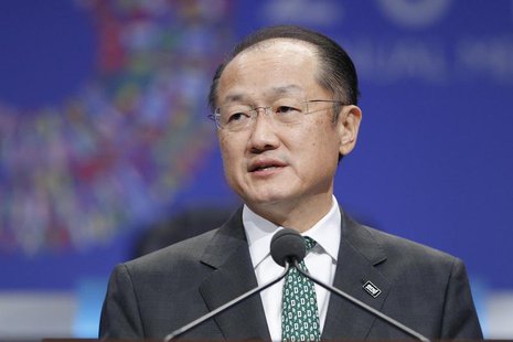 World Bank President Jim Yong Kim addresses the plenary session at the start of the annual IMF-World Bank fall meetings in Washington, Octob World Bank President Jim Yong Kim addresses the plenary session at the start of the annual IMF-World Bank fall meetings in Washington, Octob