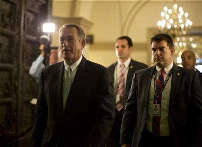 U.S. House Speaker John Boehner (R-OH) arrives on Capitol Hill in Washington October 11, 2013.
REUTERS/Jason Reed U.S. House Speaker John Boehner (R-OH) arrives on Capitol Hill in Washington October 11, 2013.
REUTERS/Jason Reed
