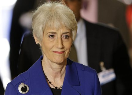U. S. Under Secretary of State for Political Affairs Wendy Sherman arrives for a meeting on Syria at the United Nations European headquarter U. S. Under Secretary of State for Political Affairs Wendy Sherman arrives for a meeting on Syria at the United Nations European headquarter
