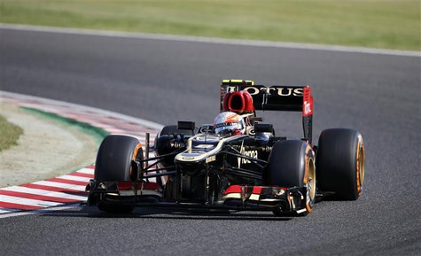 Lotus Formula One driver Romain Grosjean of France drives during the qualifying session of the Japanese F1 Grand Prix at the Suzuka circuit Lotus Formula One driver Romain Grosjean of France drives during the qualifying session of the Japanese F1 Grand Prix at the Suzuka circuit