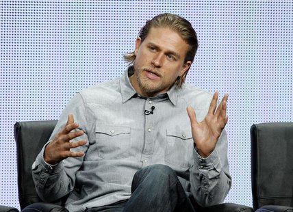 Cast member Charlie Hunnam speaks at a panel for the television series "Sons of Anarchy" during the FX portion of the Television Critics Ass Cast member Charlie Hunnam speaks at a panel for the television series "Sons of Anarchy" during the FX portion of the Television Critics Ass