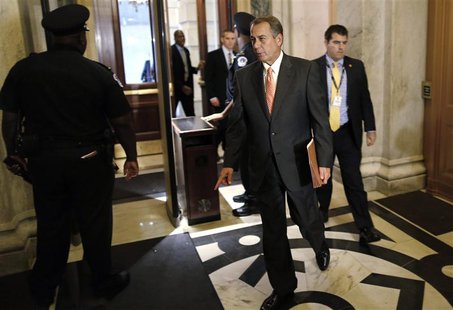 U.S. House Speaker John Boehner (R-OH) arrives at the U.S. Capitol in Washington, October 12, 2013. REUTERS/Jonathan Ernst U.S. House Speaker John Boehner (R-OH) arrives at the U.S. Capitol in Washington, October 12, 2013. REUTERS/Jonathan Ernst