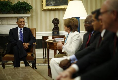 U.S. President Barack Obama meets with U.S. House of Representative leadership in the Oval Office of the White House in Washington, October U.S. President Barack Obama meets with U.S. House of Representative leadership in the Oval Office of the White House in Washington, October