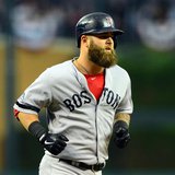 Oct 15, 2013; Detroit, MI, USA; Boston Red Sox first baseman Mike Napoli (12) runs the bases after hitting a home run against the Detroit Ti Oct 15, 2013; Detroit, MI, USA; Boston Red Sox first baseman Mike Napoli (12) runs the bases after hitting a home run against the Detroit Ti