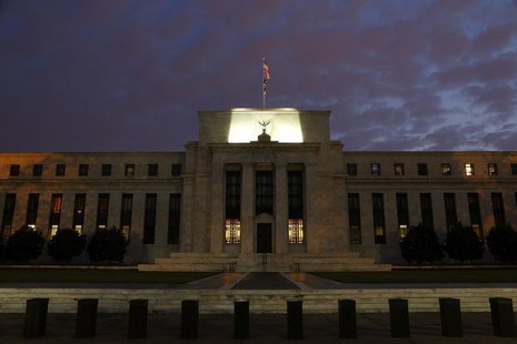 A general view of the U.S. Federal Reserve building as the morning sky breaks over Washington, July 31, 2013. REUTERS/Jonathan Ernst A general view of the U.S. Federal Reserve building as the morning sky breaks over Washington, July 31, 2013. REUTERS/Jonathan Ernst