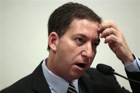Glenn Greenwald, American journalist who first published the documents leaked by former NSA contractor Edward Snowden, testifies in front of the Brazilian Federal Senate's Parliamentary Inquiry Committee, established to investigate allegations of spying by United States on Brazil, in Brasilia October 9, 2013.
Credit: Reuters/Ueslei Marcelino Glenn Greenwald, American journalist who first published the documents leaked by former NSA contractor Edward Snowden, testifies in front of the Brazilian Federal Senate's Parliamentary Inquiry Committee, established to investigate allegations of spying by United States on Brazil, in Brasilia October 9, 2013.
Credit: Reuters/Ueslei Marcelino