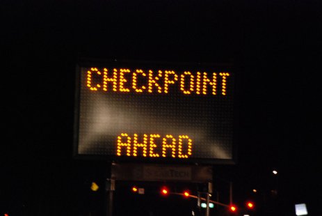 check point sign check point sign
