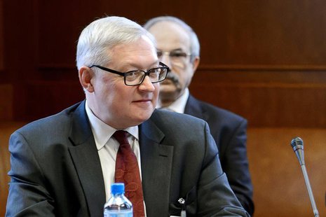 Russian Deputy Foreign Minister Sergei Ryabkov looks on at the start of two days of closed-door nuclear talks at the United Nations offices Russian Deputy Foreign Minister Sergei Ryabkov looks on at the start of two days of closed-door nuclear talks at the United Nations offices
