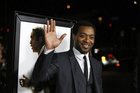 Cast member Chiwetel Ejiofor waves at a special screening of "12 Years a Slave" at the Directors Guild of America in Los Angeles, California Cast member Chiwetel Ejiofor waves at a special screening of "12 Years a Slave" at the Directors Guild of America in Los Angeles, California