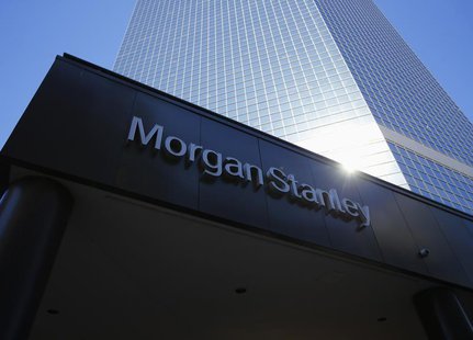 The corporate logo of financial firm Morgan Stanley is pictured on a building in San Diego, California September 24, 2013. REUTERS/Mike Blak The corporate logo of financial firm Morgan Stanley is pictured on a building in San Diego, California September 24, 2013. REUTERS/Mike Blak