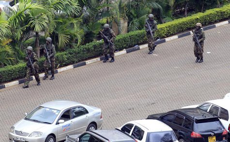 Kenya Defence Forces soldiers take their position at the Westgate shopping centre, on the fourth day since militants stormed into the mall, Kenya Defence Forces soldiers take their position at the Westgate shopping centre, on the fourth day since militants stormed into the mall,