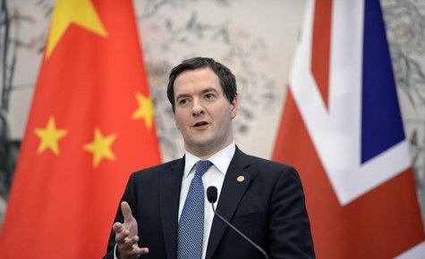 Britain's Chancellor of the Exchequer George Osborne talks during a press briefing at the Diaoyutai Guesthouse in Beijing October 15, 2013. Britain's Chancellor of the Exchequer George Osborne talks during a press briefing at the Diaoyutai Guesthouse in Beijing October 15, 2013.
