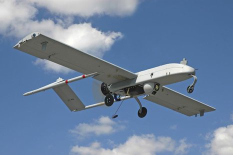 An unarmed U.S. "Shadow" drone is pictured in flight in this undated photograph, released on January 5, 2011. REUTERS/AAI Corporation/Handou An unarmed U.S. "Shadow" drone is pictured in flight in this undated photograph, released on January 5, 2011. REUTERS/AAI Corporation/Handou