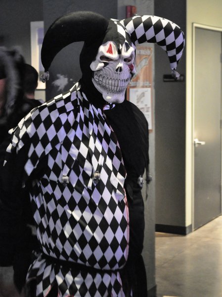 I don't think he said a word all night...and that made it creepier...