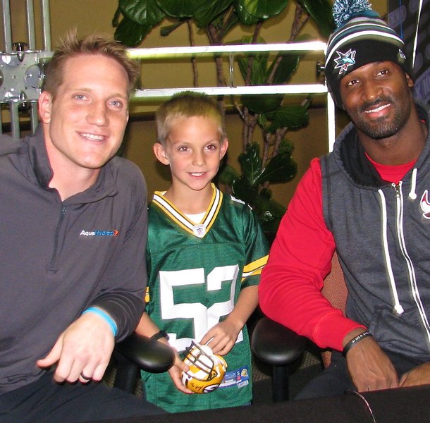AJ Hawk and James Jones on the 1 on 1 with the Boys show in Green Bay
