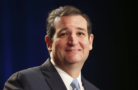 U.S. Senator Ted Cruz (R-TX) speaks to members of the Texas Federation of Republican Women in San Antonio, Texas October 19, 2013. REUTERS/J U.S. Senator Ted Cruz (R-TX) speaks to members of the Texas Federation of Republican Women in San Antonio, Texas October 19, 2013. REUTERS/J