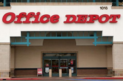 An Office Depot store is pictured in Encinitas, California, February 19, 2013. REUTERS/Mike Blake An Office Depot store is pictured in Encinitas, California, February 19, 2013. REUTERS/Mike Blake