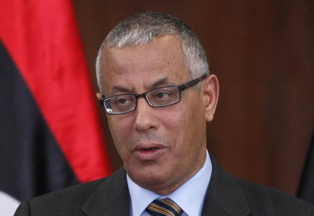 Libya's Prime Minister Ali Zeidan speaks during a news conference at the headquarters of the Prime Minister's Office in Tripoli January 3, 2 Libya's Prime Minister Ali Zeidan speaks during a news conference at the headquarters of the Prime Minister's Office in Tripoli January 3, 2