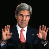 U.S. Secretary of State John Kerry speaks during a joint news conference with Afghanistan's President Hamid Karzai (not pictured) in Kabul O U.S. Secretary of State John Kerry speaks during a joint news conference with Afghanistan's President Hamid Karzai (not pictured) in Kabul O
