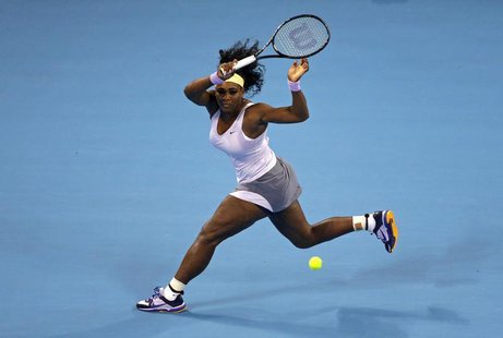 Serena Williams of the U.S. runs to return a shot during her women's singles final match against Jelena Jankovic of Serbia at the China Open Serena Williams of the U.S. runs to return a shot during her women's singles final match against Jelena Jankovic of Serbia at the China Open