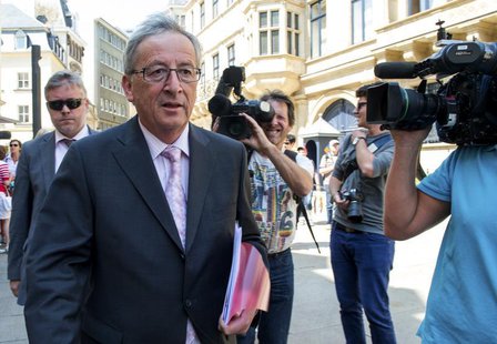 Luxembourg's Prime Minister Jean-Claude Juncker leaves a meeting with Grand Duke Henri at the Grand Ducal Palace in Luxembourg July 11, 2013 Luxembourg's Prime Minister Jean-Claude Juncker leaves a meeting with Grand Duke Henri at the Grand Ducal Palace in Luxembourg July 11, 2013