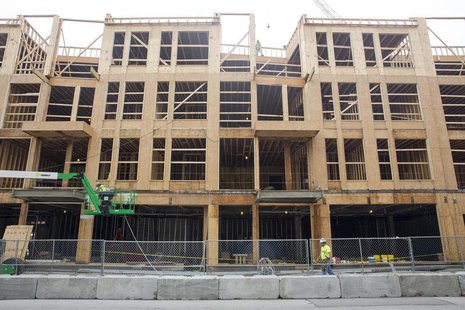 Apartments are seen under construction in the booming Over-the-Rhine neighborhood in Cincinnati, Ohio July 2, 2013. REUTERS/Aaron P. Bernste Apartments are seen under construction in the booming Over-the-Rhine neighborhood in Cincinnati, Ohio July 2, 2013. REUTERS/Aaron P. Bernste