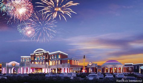 A concept design for the proposed casino in Kenosha. (Photo by: Hard Rock International). A concept design for the proposed casino in Kenosha. (Photo by: Hard Rock International).