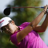 Lydia Ko of New Zealand tees off on the seventh hole during the third and final round of the women's Evian Championship golf tournament in E Lydia Ko of New Zealand tees off on the seventh hole during the third and final round of the women's Evian Championship golf tournament in E