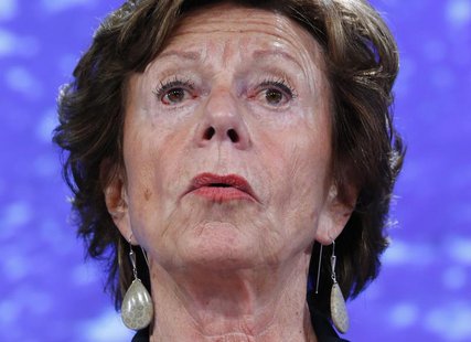 European Commissioner for Digital Agenda Neelie Kroes holds a news conference on the European Commission telecoms package in Brussels Septem European Commissioner for Digital Agenda Neelie Kroes holds a news conference on the European Commission telecoms package in Brussels Septem