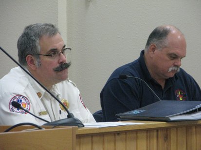 S.A.F.E.R. Fire District Asst. Chief Steve Meilahn and Chief Paul Wirth S.A.F.E.R. Fire District Asst. Chief Steve Meilahn and Chief Paul Wirth