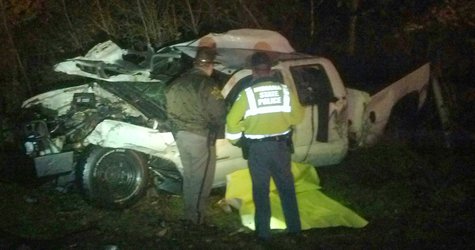 Truck involved in fatal train crash.
Photo provided by Vigo County Sheriff Truck involved in fatal train crash.
Photo provided by Vigo County Sheriff
