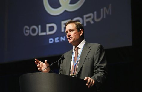 Chuck Jeannes, CEO of Goldcorp speaks at the Denver Gold Forum industry conference in Denver September 24, 2013. REUTERS/Rick Wilking Chuck Jeannes, CEO of Goldcorp speaks at the Denver Gold Forum industry conference in Denver September 24, 2013. REUTERS/Rick Wilking