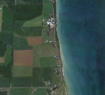A Google Earth view of a section of County LS in the Town of Mosel. A Google Earth view of a section of County LS in the Town of Mosel.