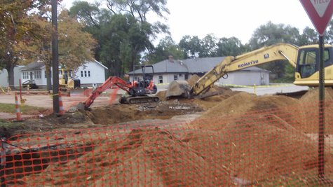 Construction on Lincoln Avenue Construction on Lincoln Avenue