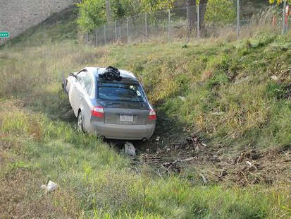 Audi on the rocks. Audi on the rocks.